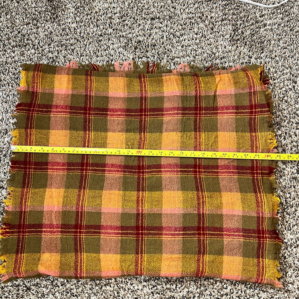 Madewell Wool Northall Plaid Scarf in Madras Spiced Olive Women - Picture 5 of 5